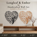 Heart Tree of Life Wall Art — Heart Shaped Tree, Metal or Wood Wall Hanging